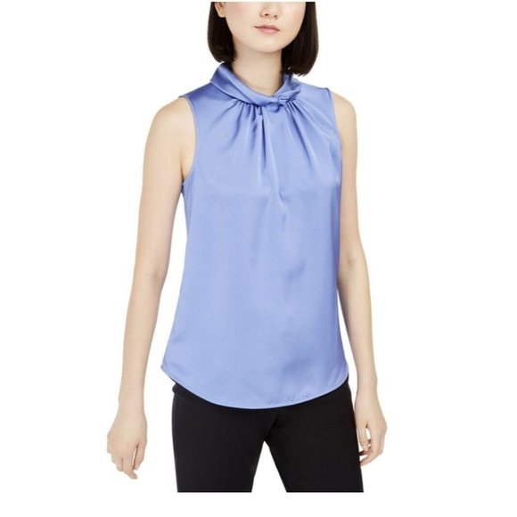 women's satin shell top